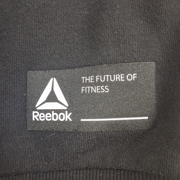 Reebok Gray and Black Color-Blocked Sweatshirt - Picture 8 of 9